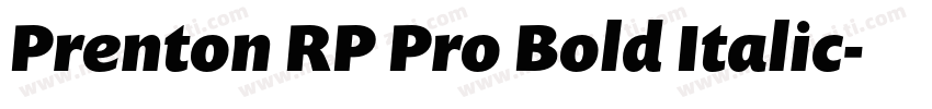 Prenton RP Pro Bold Italic字体转换